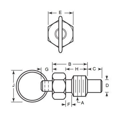 1072979 | PLST-064C-111-RAC-009 (125 Pcs) --- Plungers - 1/4-20 UNC (6.35mm) x 11.1 mm x 2.2 N