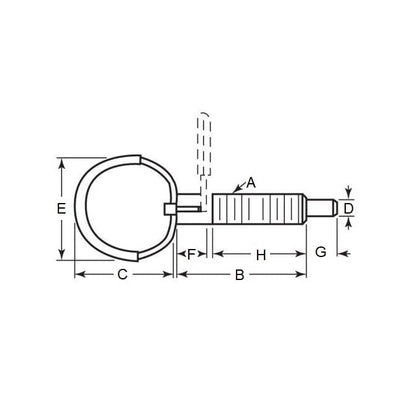 1074421 | PLST-064C-290-RCL-011 --- Plungers - 1/4-20 UNC (6.35mm) x 29 mm x 4.5 N