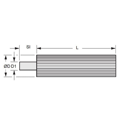 1157880 | P-030H-044-200C (Each) --- Metric Timing Stock Pulleys - 44 tooth - 200x42 mm 3mm Pitch - Carbon Steel Pulley