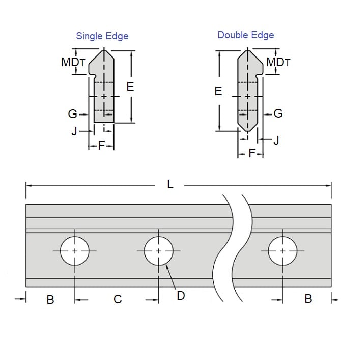 1042054 | DVT2-0626-HSH --- Dual - 2 x 625.6 mm x 6.35 mm