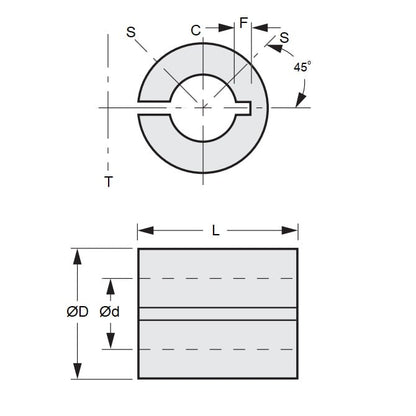 1102253 | RB-127-095-127-A --- Reducers - 12.7 mm x 9.53 mm x 12.7 mm