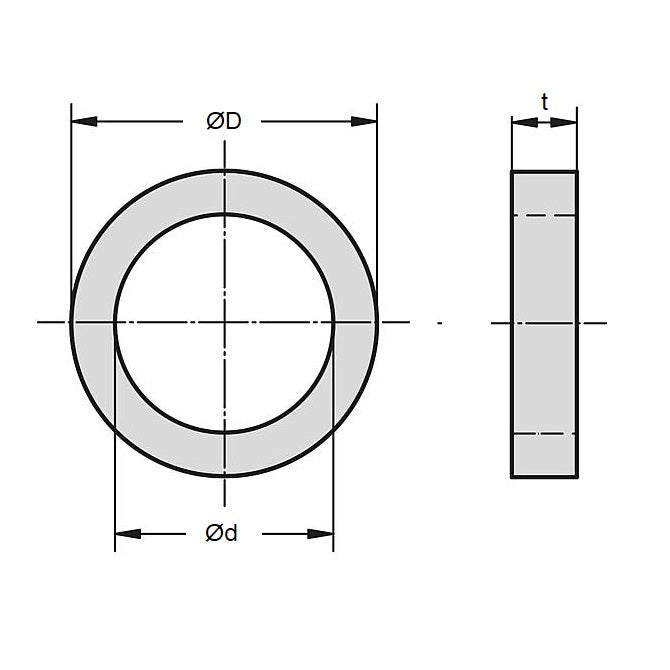 1077446 | BU-0079-0111-135 (10 Pcs) --- Backup Rings - 7.9 mm x 11.1 mm x 1.35 mm