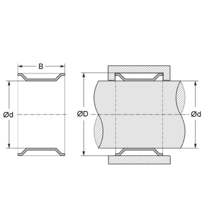 1129027 | TR-222-242-064-S3 --- Rings - 22.225 to 22.174 x  24.206 to 24.130 x 6.35 mm