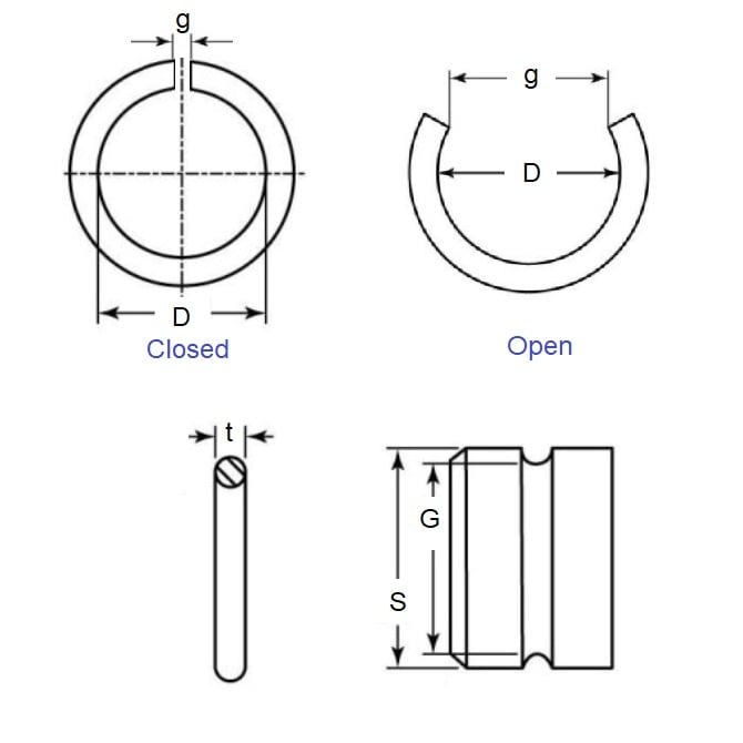 1171819 | WRE-0650-RD (10 Pcs) --- Circlips - 65 mm x 3.2 mm x 61.1 mm