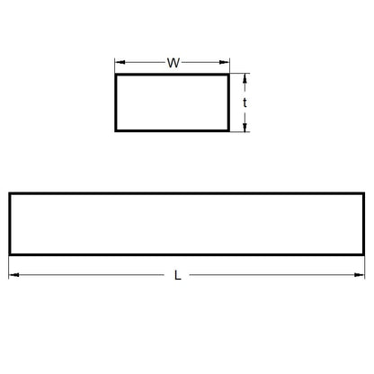 1039919 | STR-160-0127-0500-CST --- Strip - 1.6 mm x 12.7 mm x 500 mm