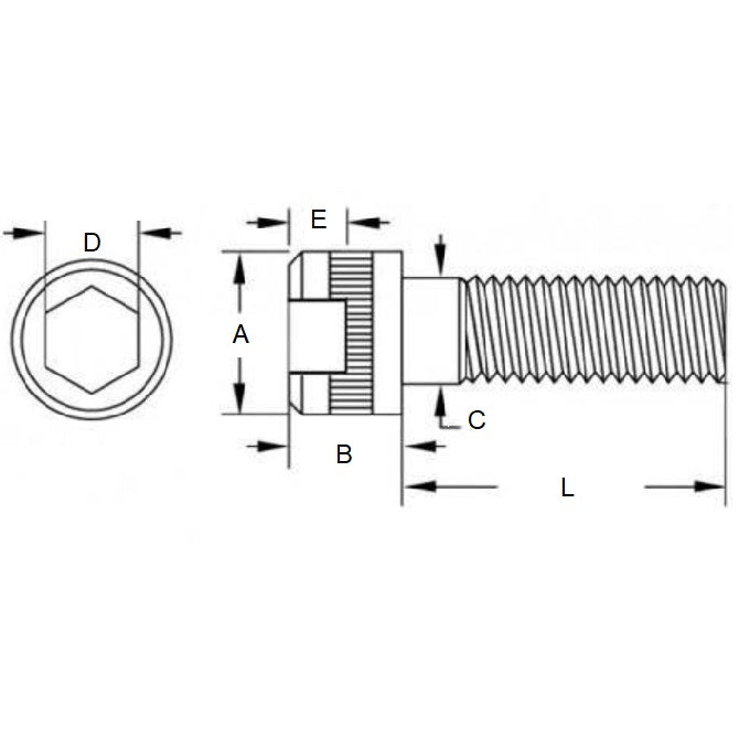 Vite M3 x 30 mm - Acciaio inossidabile 304 - Presa per cappuccio - MBA (confezione da 20)