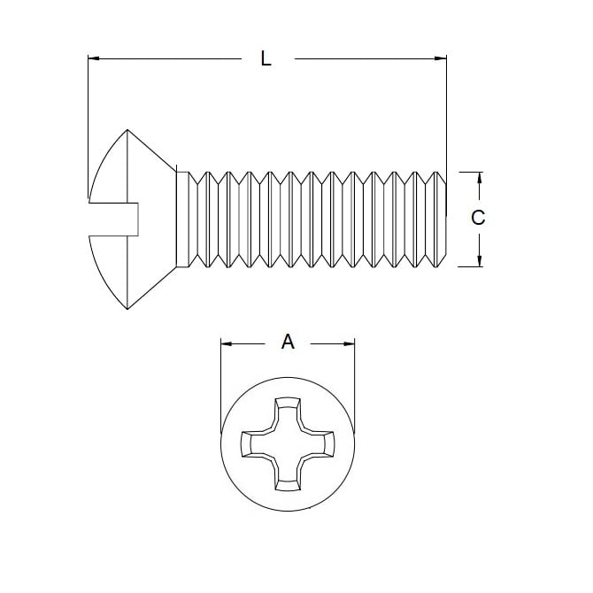 1064729 | SK050M-035-O-PH-S4 (10 Pcs) --- Countersunk Screws - M5 (5x0.8mm) x 35 mm