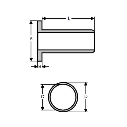 1059019 | SI-048-095 (45 Pcs) --- Insulators - 10 UNC/UNF (4.762mm) x 9.525 mm x 5.08 mm