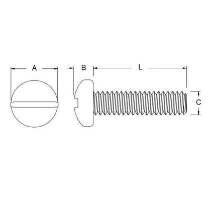 1042513 | SC022C-016-P-SL-N (90 Pcs) --- Screws - 15.9 mm