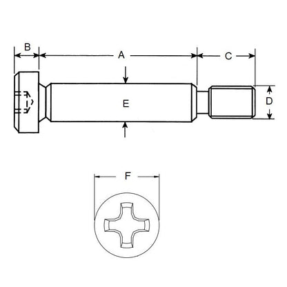 1082444 | SHLD080-016-PH-S3 (50 Pcs) --- Screw - 8 mm x 16 mm M6x1.0