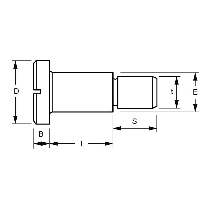 1076812 | SHLD070-016-SLL-C (50 Pcs) --- Shoulder Screws - 7 mm x 16 mm M5x0.8