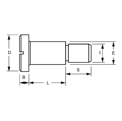 1053339 | SHLD040-005-SLL-S3 (50 Pcs) --- Shoulder Screws - 4 mm x 4.8 mm M3x0.5