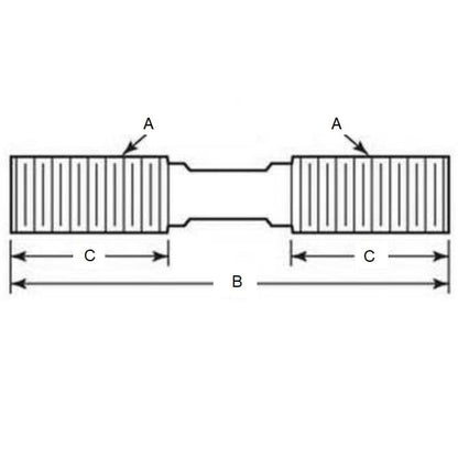 Goujons filetés 7/8-9 UNC x 406.4 en acier résistant aux contraintes selon ASTMA311 classe B – MBA (lot de 1)