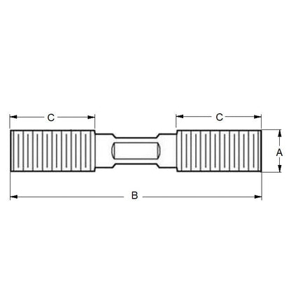 1104650 | SUS704RS --- Studs - 1/2-13 UNC (12.7mm) x 76.2 x 25.4