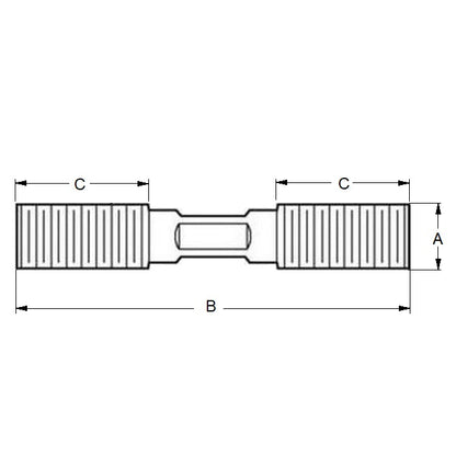 1088969 | SUS506RS --- Driver Studs Threaded Rod - 3/8-16 UNC (9.53mm) x 101.6 mm x 31.75