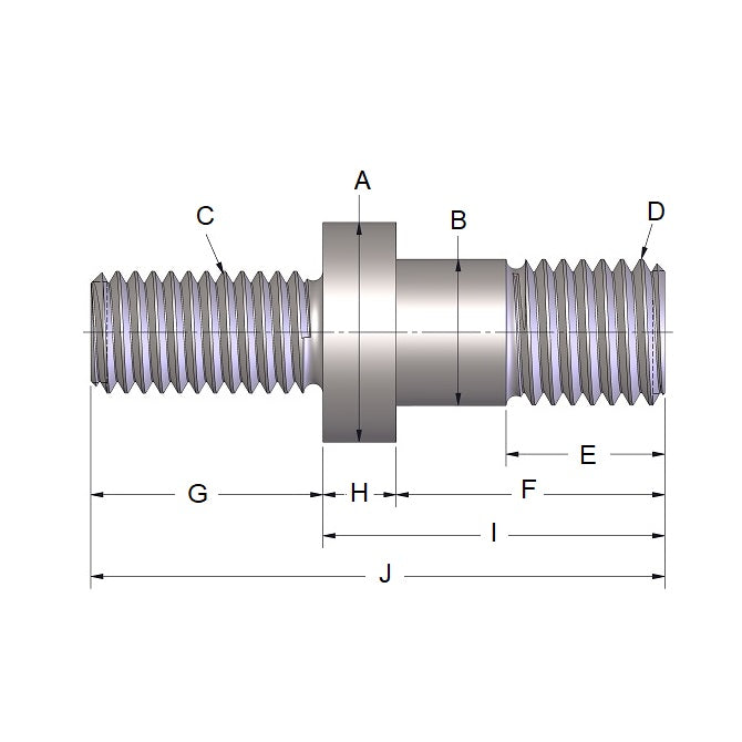 1101887 | IDC-177RS --- Studs - 12.7 mm x  1/2-13 x 15.88 mm