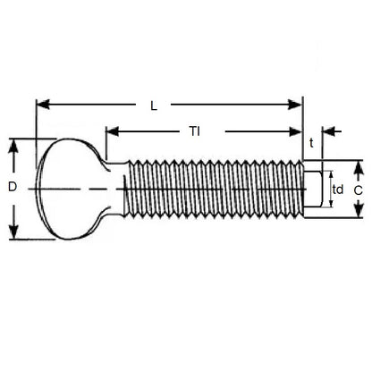 1056913 | THS042C-019-F-CZ-NT --- Screw - 8-32 UNC (4.166mm) x 19.05 mm