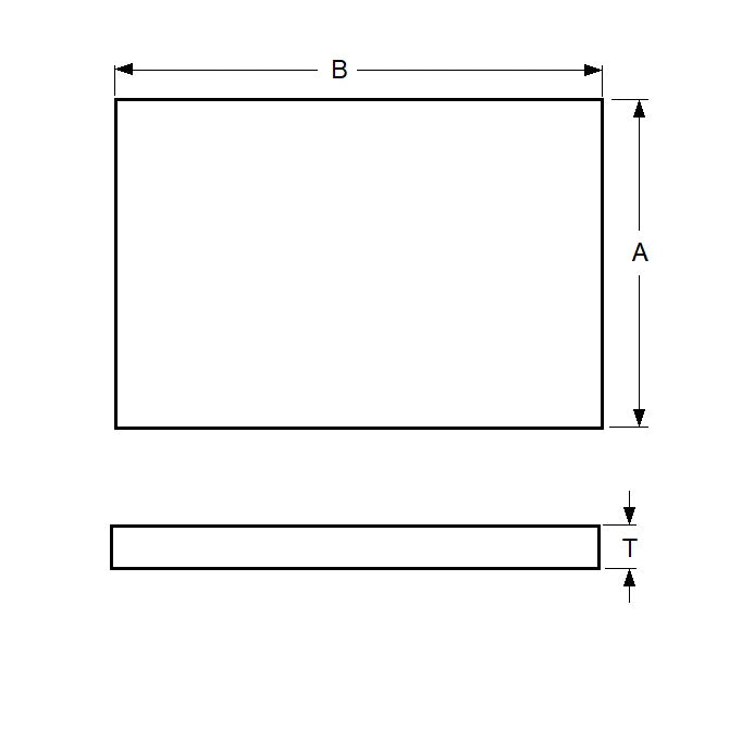 Feuille de bronze fritté 6,35 x 152,4 x 305 mm Bronze fritté - MBA (Pack de 1)