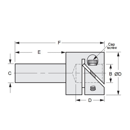 1086648 | SE095-064-445-F3 --- Extenders Shaft - 9.525 mm x 6.35 mm x 44.45 mm