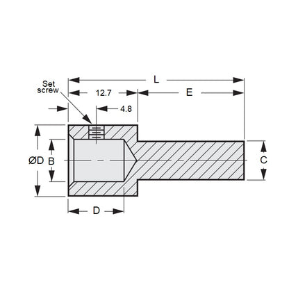 1073429 | SE064-127-445-G3A --- Extenders - 6.35 mm x 12.7 mm x 44.45 mm