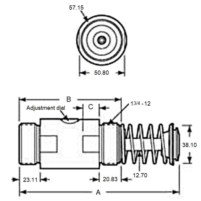 1163713 | ED6RS --- Shock - 50.8 mm x 117.6 mm x 195.33 mm