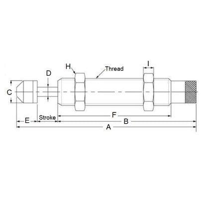 1152593 | AD-2540 --- Shock - 40 mm x  M25.0x1.50 (25.0mm) x 221.3 mm