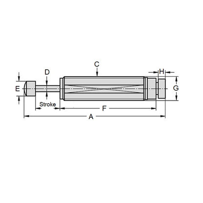 1101951 | ED1RS --- Small Hydraulic Adjustable Shock Absorbers - 12.7 mm 3/4-16 UNF Standard