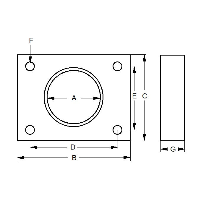 1234955 | ACE1RS (Each) --- Accessories Shock Absorbers - 3/8-32 38.1x25.4 mm Mounting Blocks