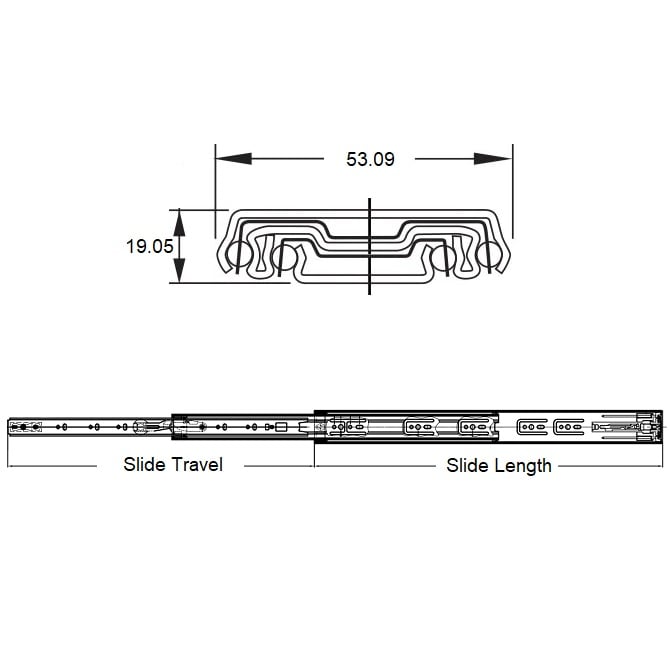 1220015 | AI-1720RS --- Slides - 508 mm x 533.4 mm x 65.771 kg