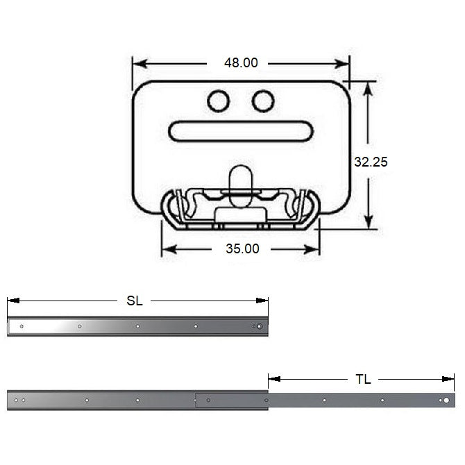 1218765 | SUG-368RS --- Slides - 425.45 mm x 304.8 mm x 6.804 kg