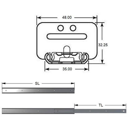 1218765 | SUG-368RS --- Slides - 425.45 mm x 304.8 mm x 6.804 kg