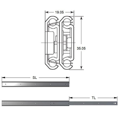 1218289 | SUG-406RS (10 Pcs) --- Slides - 400.05 mm x 406.4 mm x 47.174 kg