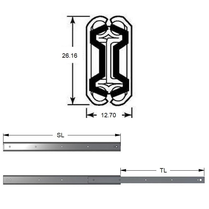 1216954 | AI-0614RS (50 Pcs) --- Slides - 350.01 mm x 357.12 mm x 34.019 kg