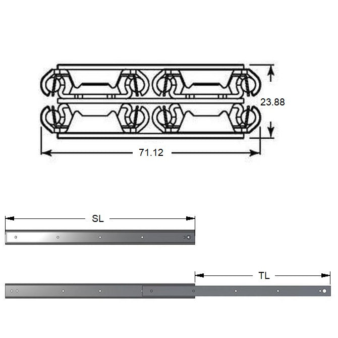 1215337 | SUG-274RS --- Slides - 304.8 mm x 319.02 mm x 271.702 kg