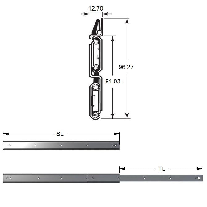 1220295 | AI-1422RS (50 Pcs) --- Slides - 549.91 mm x 557.53 mm x 68.039 kg