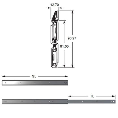 1220295 | AI-1422RS (50 Pcs) --- Slides - 549.91 mm x 557.53 mm x 68.039 kg