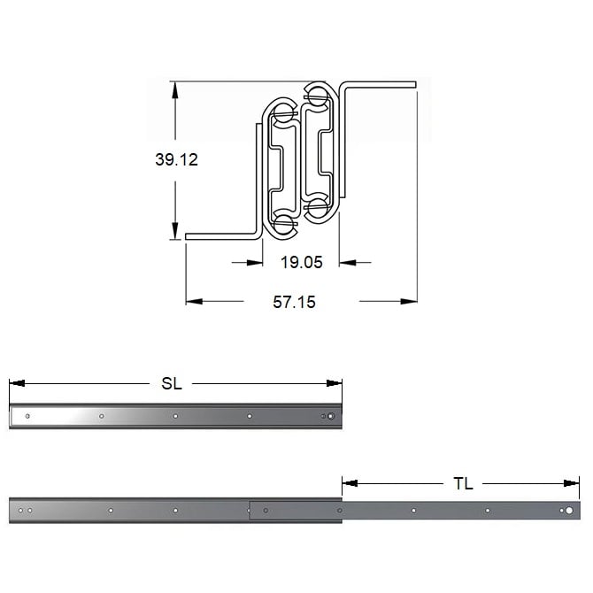 1220412 | AI-1222RS --- Slides - 558.8 mm x 579.88 mm x 51.256 kg