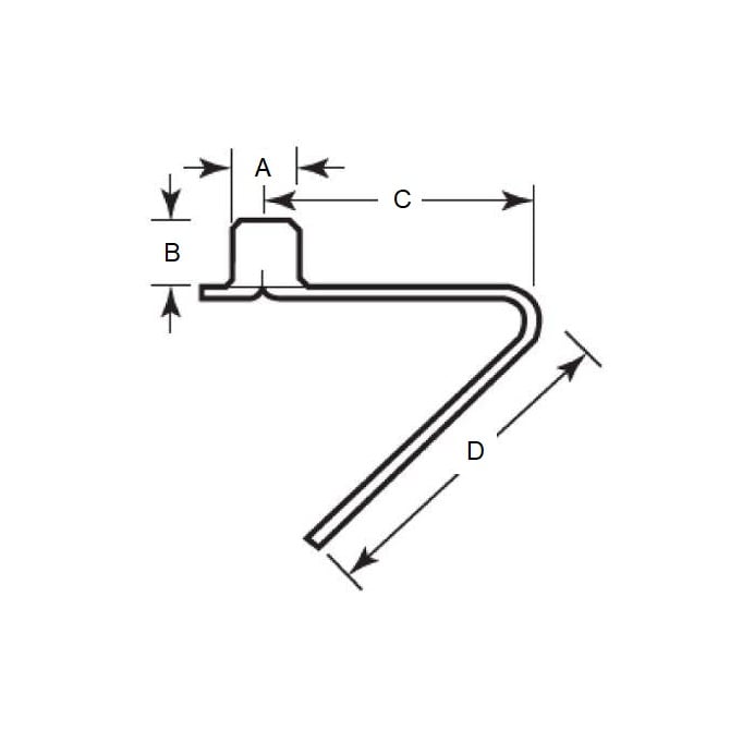 1089756 | SBTN-0953-SP-S3 (50 Pcs) --- Snap - 9.53 mm x 14.99 mm x 0.762 mm