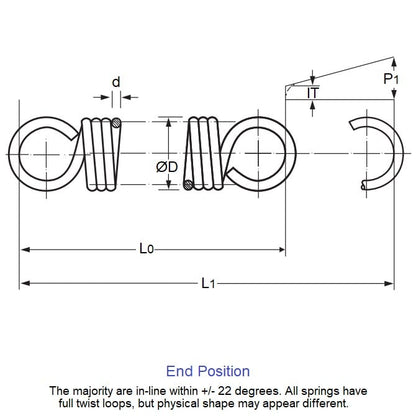 1136292 | ES-2540-0635-22-M --- Springs - 25.4 mm x 63.5 mm x 2.24 mm