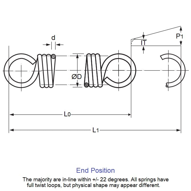 1122047 | ES-1905-0572-20-M --- Springs - 19.05 mm x 57.2 mm x 2.01 mm