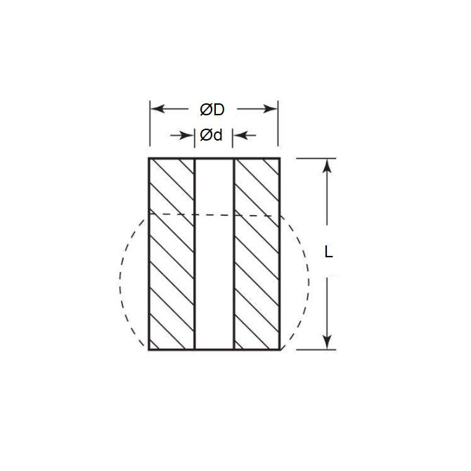 1164355 | CSN-0508-064 (Each) --- Bumpers Mounts - 50.8x16.8x63.5 mm Neoprene Springs - Neoprene Rubber Spring