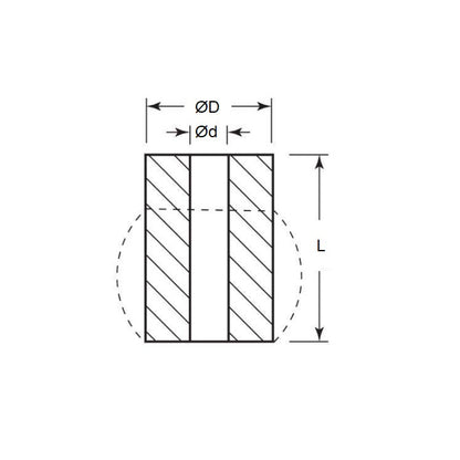 1164355 | CSN-0508-064 (Each) --- Bumpers Mounts - 50.8x16.8x63.5 mm Neoprene Springs - Neoprene Rubber Spring