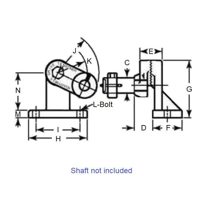 1135866 | IDC-67RS (Each) --- Drive Tensioner - 25.4x31.75x38.1 mm Adjustable Angle