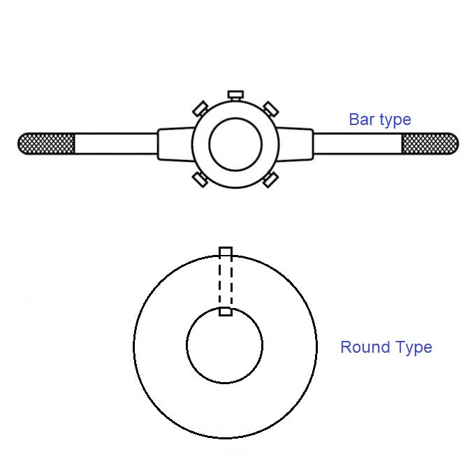 1116417 | DH-160-RND --- Threading Tools - 16 mm Round - Knurled Edges