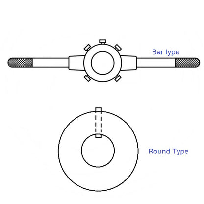 Porte-filière à boutons 16 mm - Barre - MBA (Pack de 2)