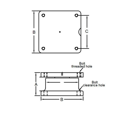1228993 | SKF-88RS (Each) --- Lockable Turntable - 4535 Kg - 69.088x165.1 mm - Cast Iron