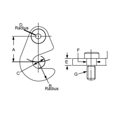 Rondelle C 38,1 x 28,58 x 16,66 mm - Swing Acier à Ressort Carbone - MBA (Pack de 1)