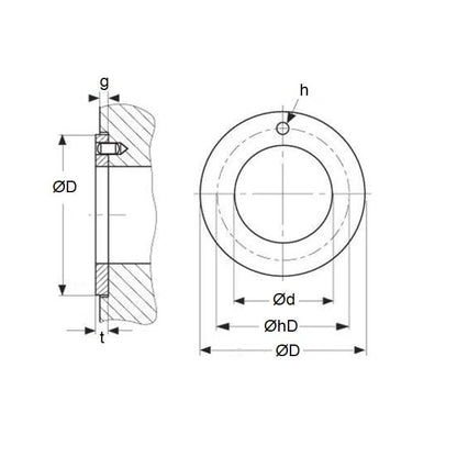 Rondelle de Butée 10 x 20 x 1,5 mm - DP4 - MBA (Pack de 1)