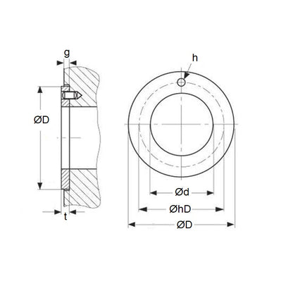 1151135 | W0380-T-062-015-DP4 --- Thrust Washers - 38 mm x 62 mm x 1.5 mm