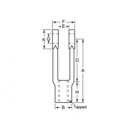 1188807 | YE-8SPRS --- Yoke - 101.6 mm x 28.58 mm x 17.46 mm